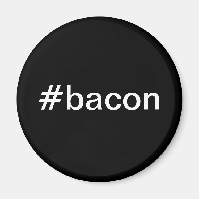 Íman ímã #bacon (Frente)