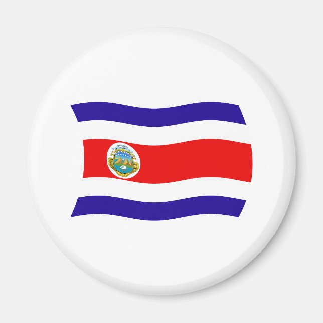 Íman Ímã Bandeira da Costa Rica (Frente)