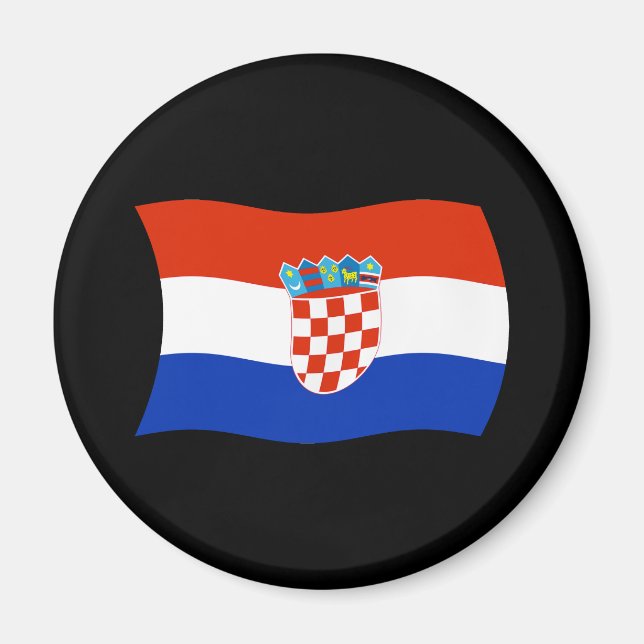 Íman Ímã Bandeira da Croácia (Frente)