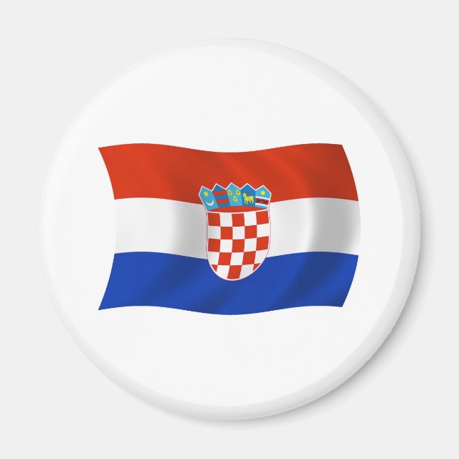 Íman Ímã Bandeira da Croácia (Frente)