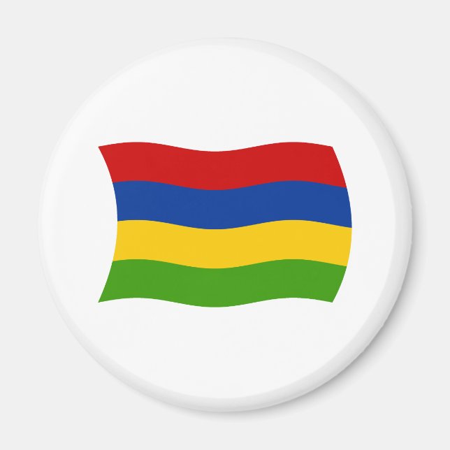 Íman Ímã Bandeira da Maurícia (Frente)