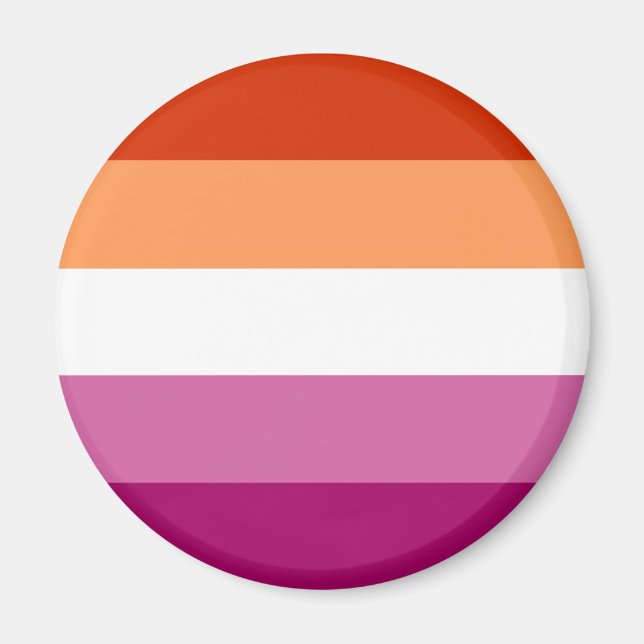 Íman Ímã Bandeira Lésbica LGBT (Frente)