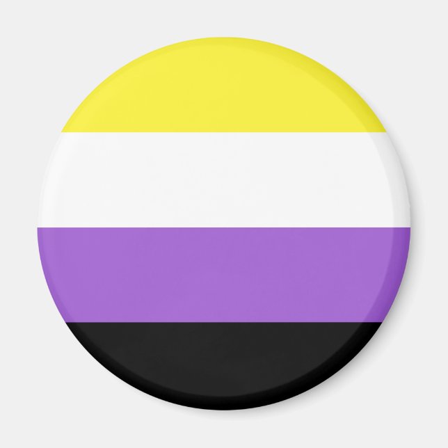 Íman Ímã Bandeira LGBT Não-binário (Frente)