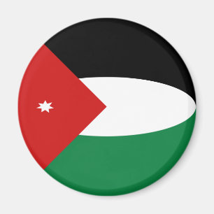 Íman Ímã Bandeira Olho de Peixe da Jordânia