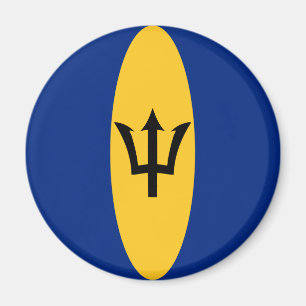 Íman Ímã Bandeira Olho de Peixe de Barbados