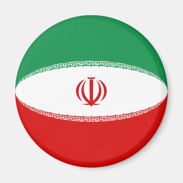 Íman Ímã Bandeira Olho de Peixe do Irã (Frente)