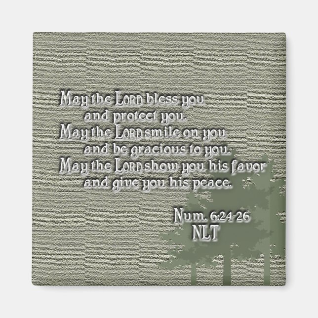 Íman _ímã Bênção de Aaron (Frente)