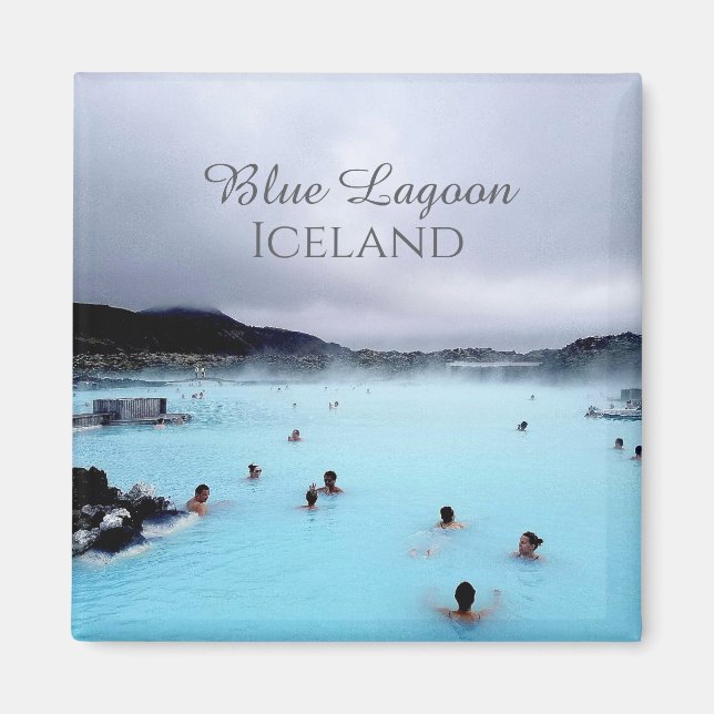 Íman Ímã Blue Lagoon Islândia (Frente)
