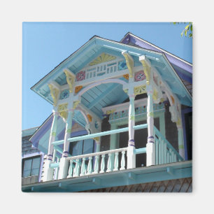 Íman Ímã bonito da casa do Victorian do vinhedo de