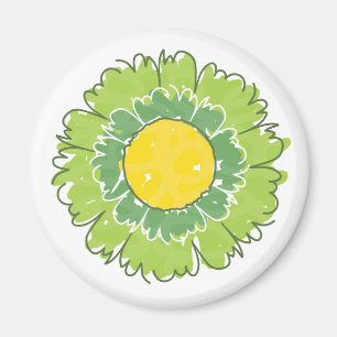 Íman Ímã bonito da flor - verde