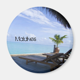 Íman Ímã bonito da praia de Maldives