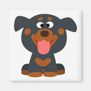 Íman Ímã bonito de Rottweiler do bebê dos desenhos