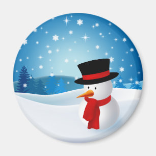 Íman Ímã bonito do boneco de neve