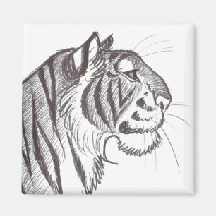 Íman Ímã bonito do desenho do tigre