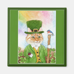 Íman Ímã bonito do dia da almofada da rua do Leprecha