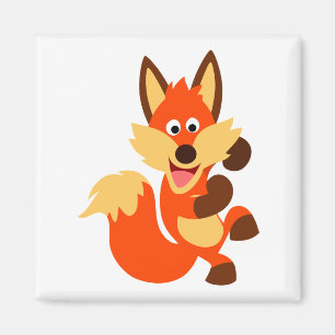 Íman Ímã bonito do Fox dos desenhos animados da danç