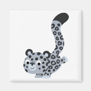 Íman Ímã bonito do leopardo de neve da aterragem