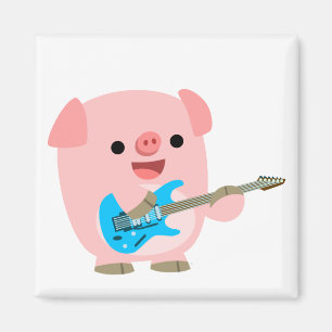 Íman Ímã bonito do porco dos desenhos animados de