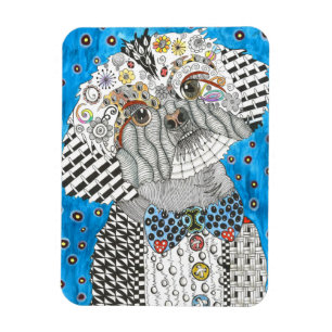 Íman Ímã bonito e colorido 3" de Shih Tzu x4 "