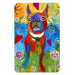 Íman Ímã bonito e colorido 4" de Boston Terrier x6 "