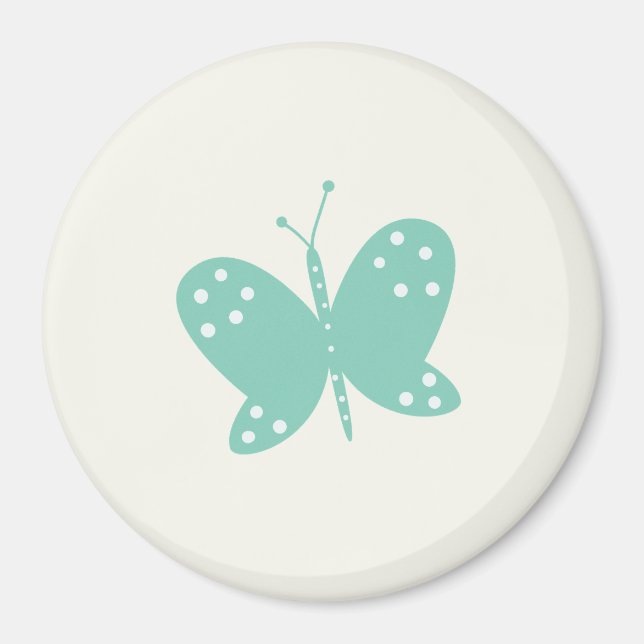 Íman Ímã Borboleta Verde (Frente)