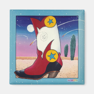 Íman Ímã - botas de vaqueiro, vestidas toda acima