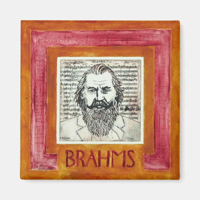 Íman ímã Brahms (Frente)
