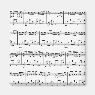 Íman Ímã branco da partitura