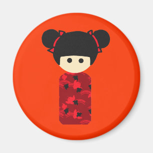 Íman Ímã brilhante de Kokeshi
