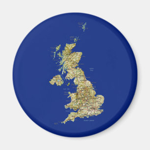 Íman Ímã BRITÂNICO do mapa