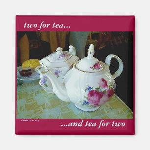 Íman ímã - bules de chá em inglês