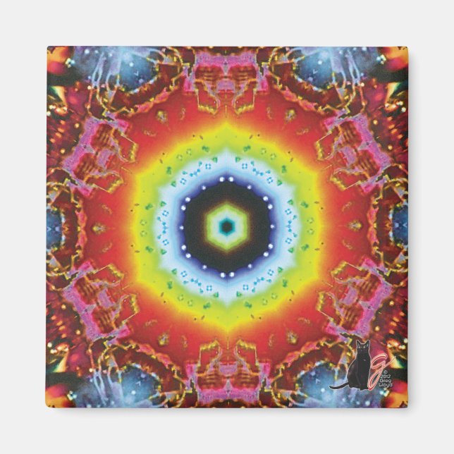 Íman Ímã Caleidoscópio Oculus (Frente)