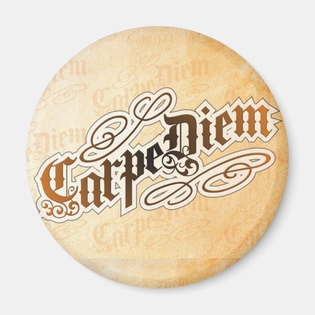Íman imã carpe diem (Frente)