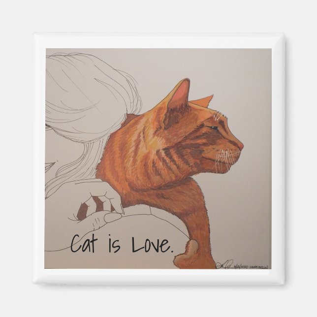 Íman ímã: Cat é Amor (Frente)