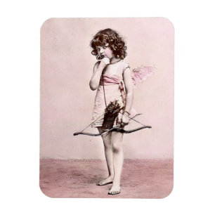 Íman Ímã cauteloso do Cupido dos namorados do vintage