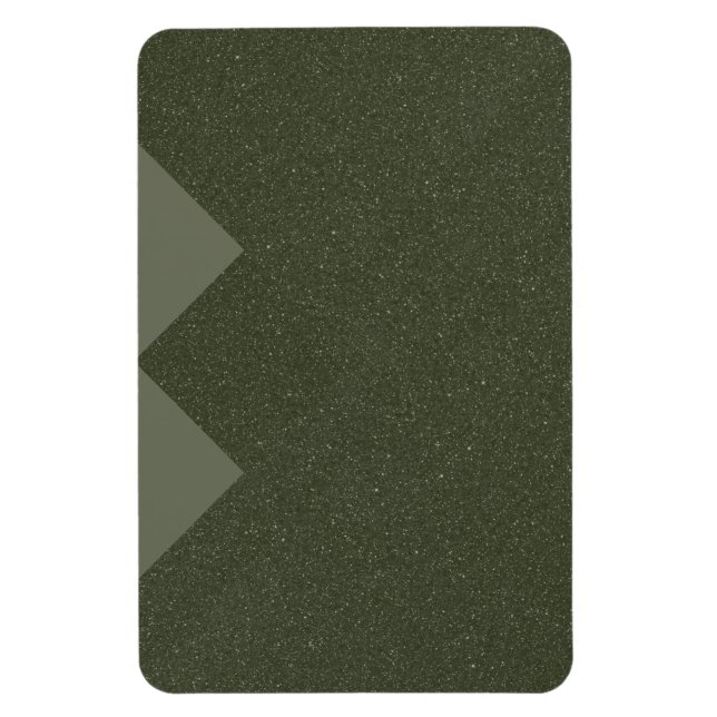Íman Ímã Chevron Edge Musgo Verde – Personalizável (Vertical)