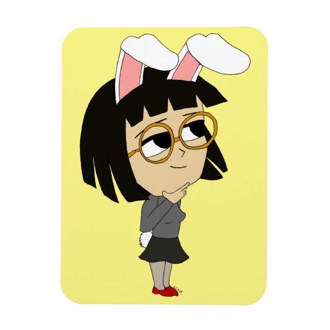 Íman ímã chibi bunnygirl (Vertical)
