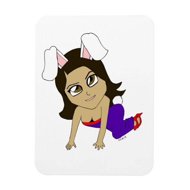 Íman ímã chibi bunnygirl (Vertical)