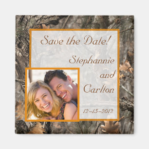 Íman Ímã chique do anúncio do casamento do Camo do