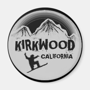 Íman Ímã cinzento preto do snowboard de Kirkwood