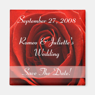 Íman Ímã clássico do anúncio do casamento da rosa