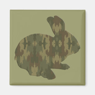 Íman Ímã Coelho de Páscoa Silhueta Camuflada