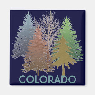 Íman Ímã colorido da lembrança das árvores de Color