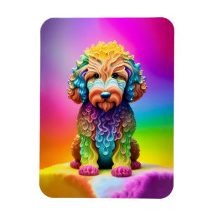 Íman Ímã Colorido de Goldendoodle