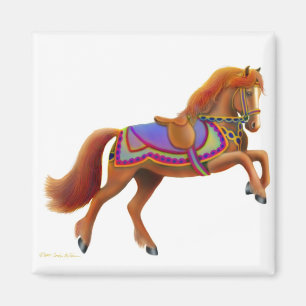 Íman Ímã colorido do cavalo do circo