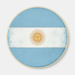 Íman Ímã com a bandeira afligida do vintage de