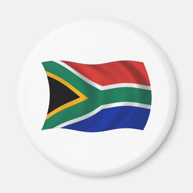 Íman Ímã com a Bandeira da África do Sul (Frente)