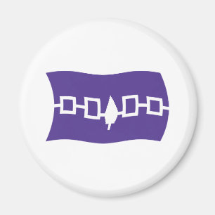 Íman Ímã com a Bandeira da Confederação Iroquesa