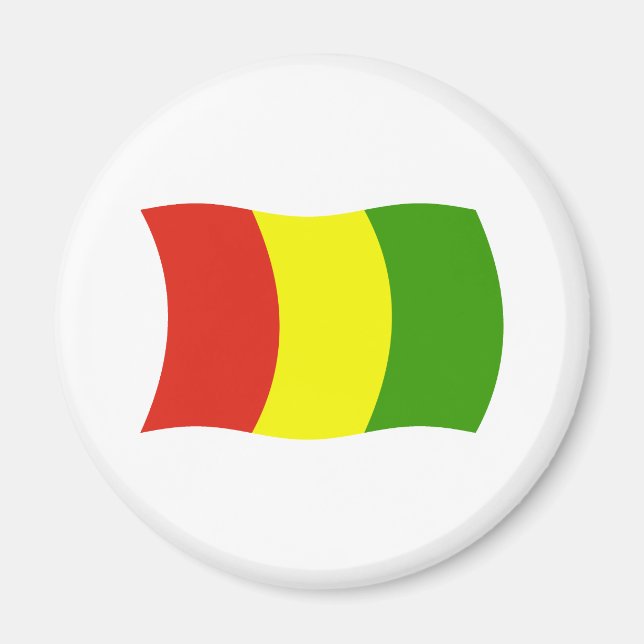 Íman Ímã com a Bandeira da Guiné (Frente)