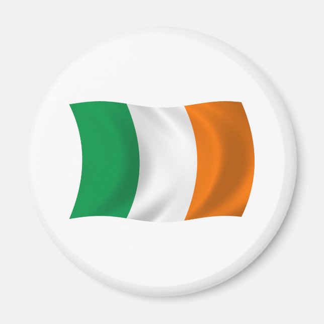Íman Ímã com a Bandeira da Irlanda (Frente)